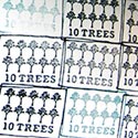Stamp of trees